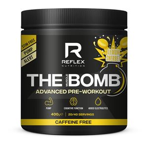 The Muscle BOMB Caffeine Free 400g lemon sherbet