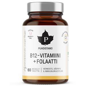 Vitamin B12 Folate 60 pastilek malina (Vitamín B12 s folátem Quatrefolic®)