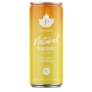 Natural Energy Drink 330ml orange (Energetický nápoj - pomeranč)