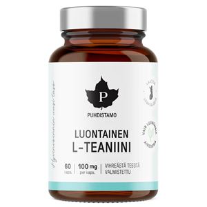 L-Theanine Natural 60 kapslí (Luontainen L-Teaniini)