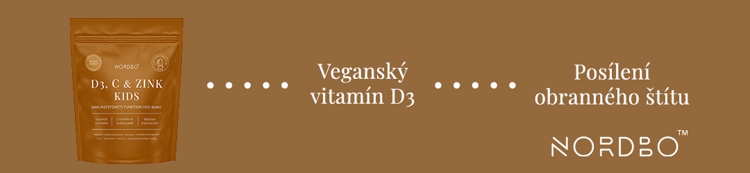 Vitamin D3, C & Zink Kids - Veganský vitamín D3 - Posílení obranného štítu